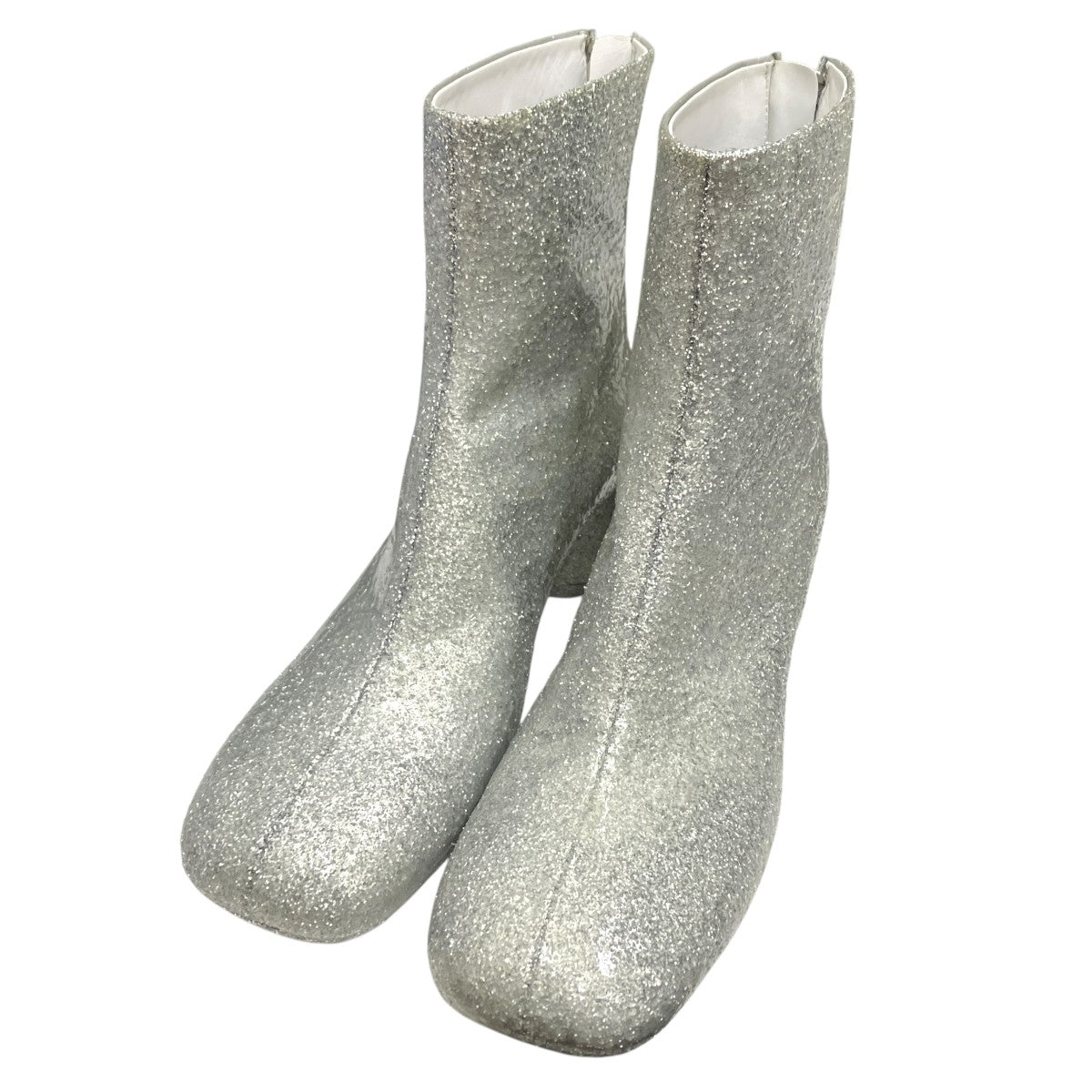 【24.5~25】MM6 グリッター ブーティ MM6 Maison Margiela(マルタンマルジェラ) GLITTERED ANKLE BOOTS
