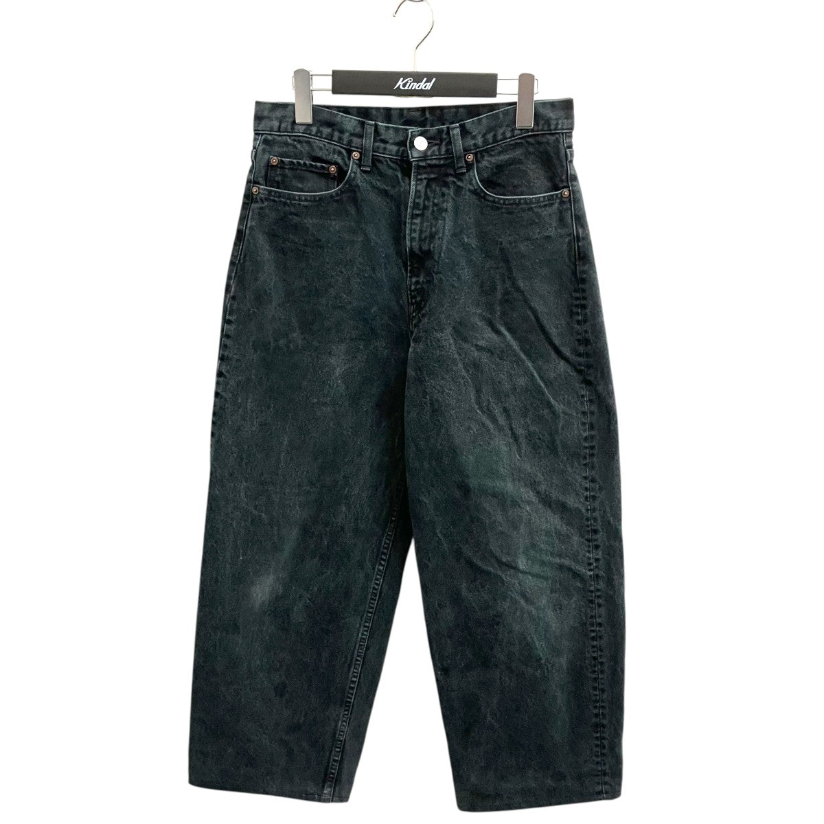 A．PRESSE(アプレッセ) STYLE2 Black Washed Wide Denim Pantsデニム