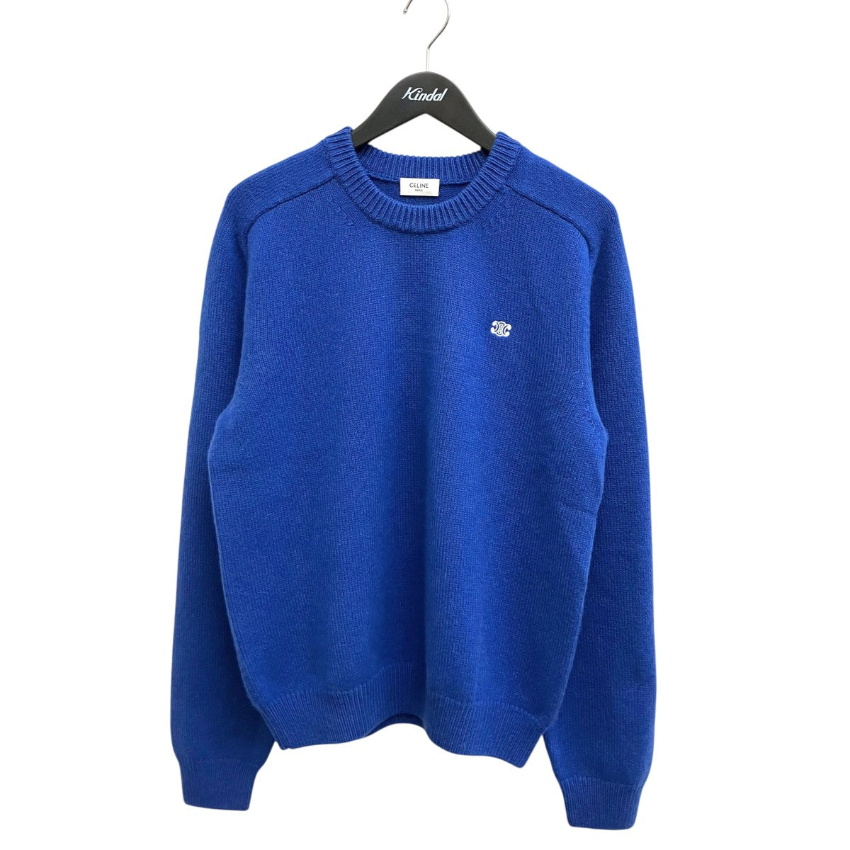 CELINE トリオンフ セーター / ウールカミシアニット CELINE(セリーヌ) カシミアウールトリオンフクルーネックセーター