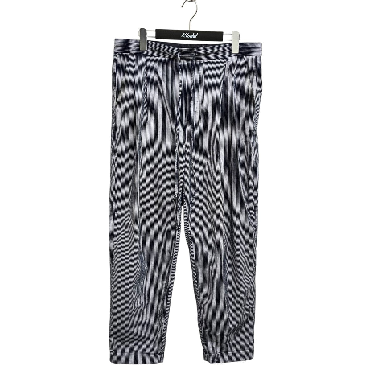 FRANK LEDER(フランクリーダー) ストライプパンツ ホワイト×ネイビー
