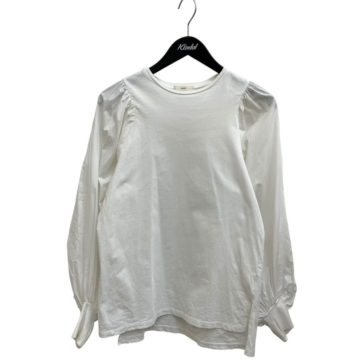 yori ヨリyori スカラップカラーロンTee ホワイト yori スカラップカラーロンtee 白 ヨリ - メルカリ