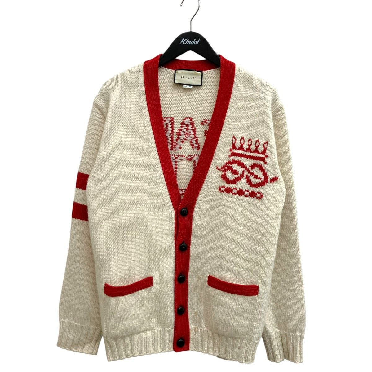 GUCCI(グッチ) スローガンカーディガン 577705 577705 アイボリー