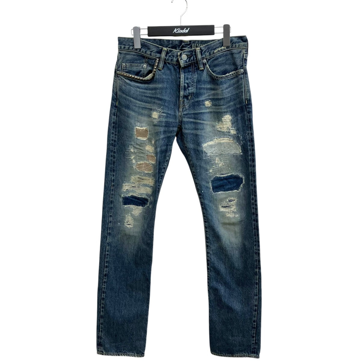 Hysteric Glamour(ヒステリックグラマー) スタッズダメージ加工デニム