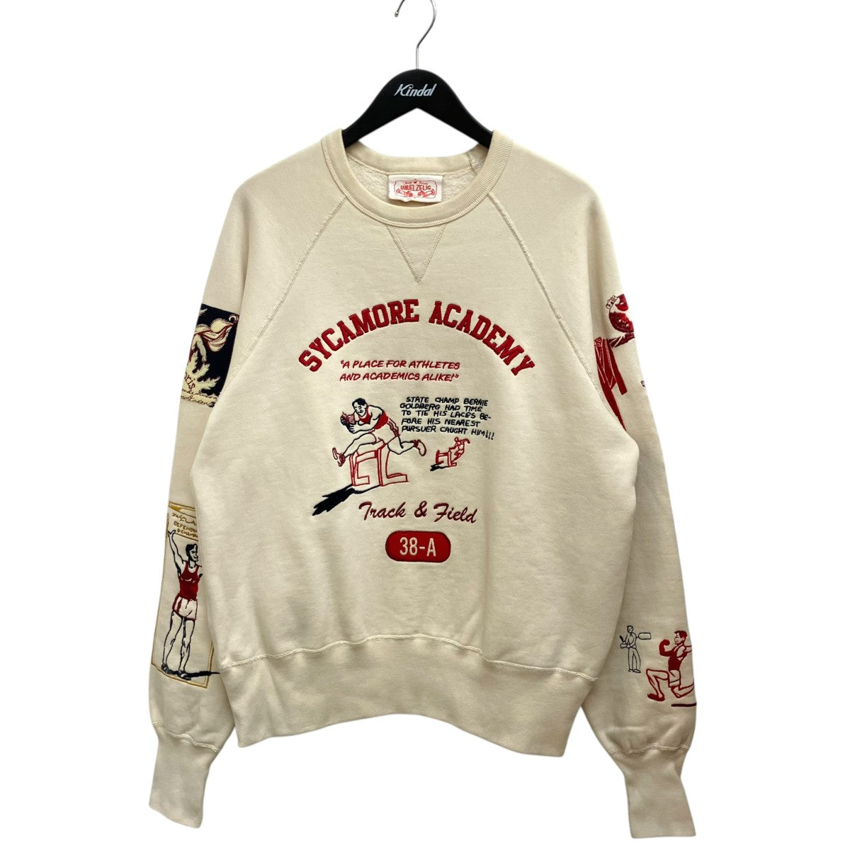 SAMUEL ZELIG(サミュエルゼリグ) VARSITY CREWNECKスウェット ベージュ