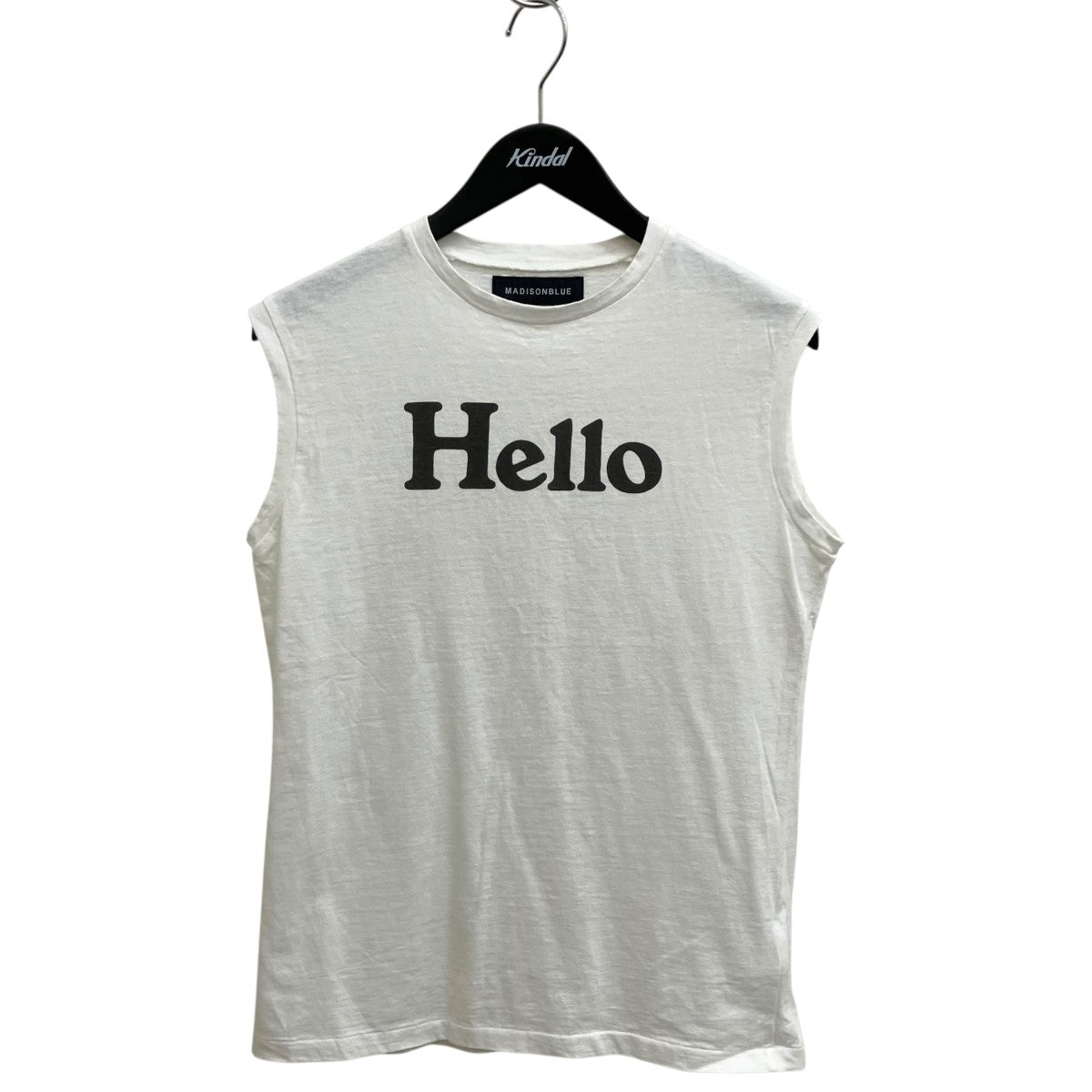 MADISON BLUE(マディソンブルー) HELLO NOSLEEVE TEEノースリーブ