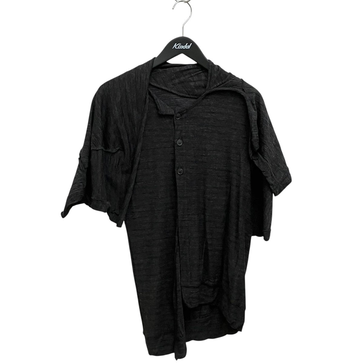 yohji yamamoto noir ポロシャツ 黒 yohji yamamoto+Noir(ヨウジヤマモトプリュスノアール) ポロシャツNE