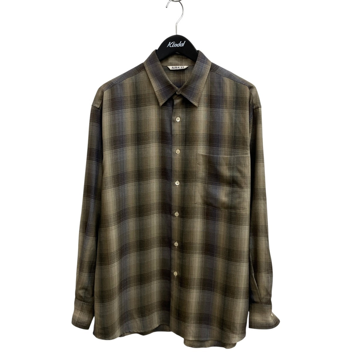 AURALEE(オーラリー) SUPER LIGHT WOOL CHECK SHIRTチェックシャツ