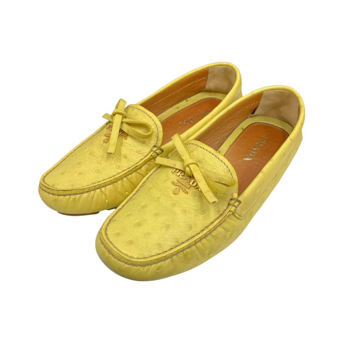 PRADA(プラダ) ドライビングシューズ1D 530 1D 530 イエロー サイズ 36