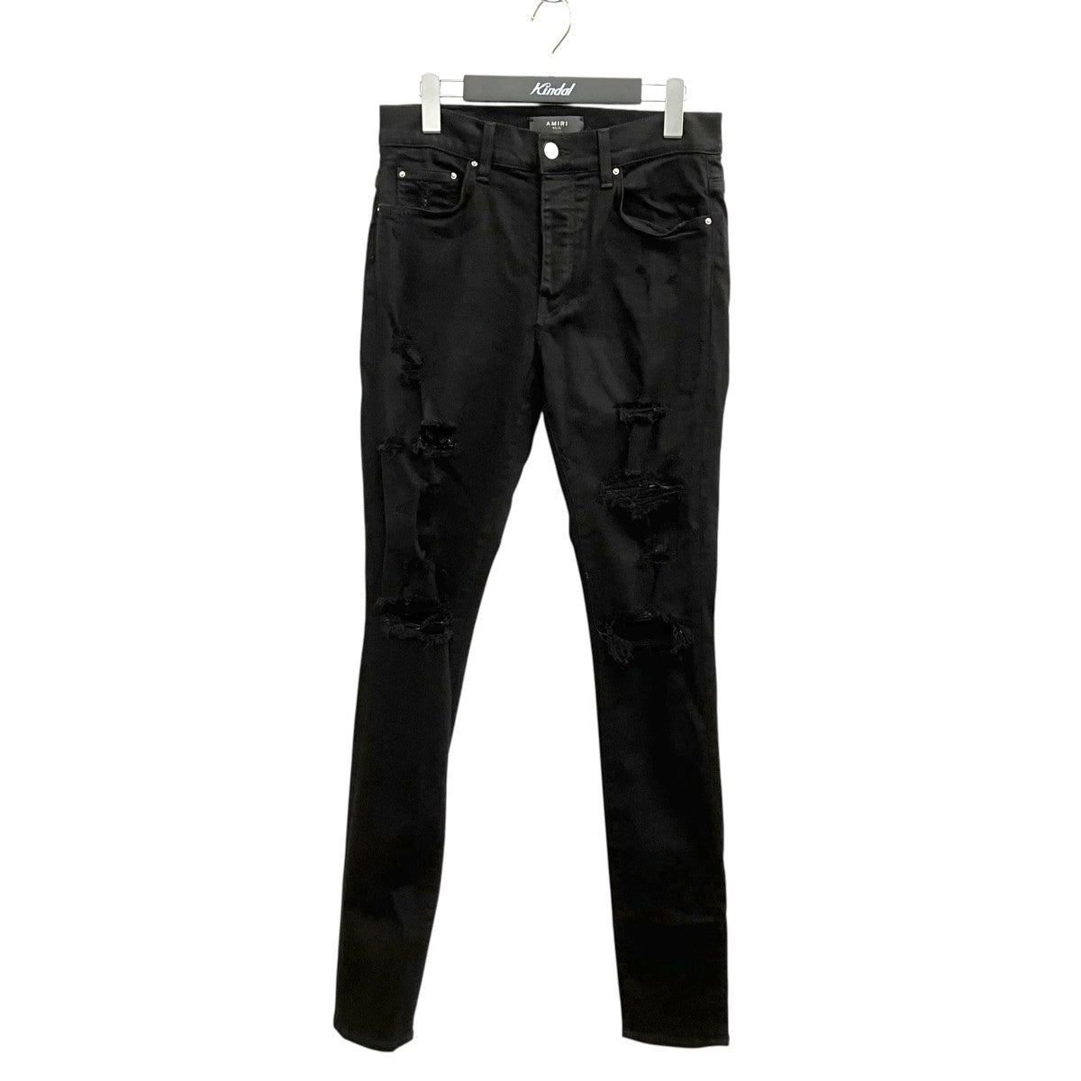 AMIRI(アミリ) ダメージ加工 ストレッチスキニーパンツ ブラック