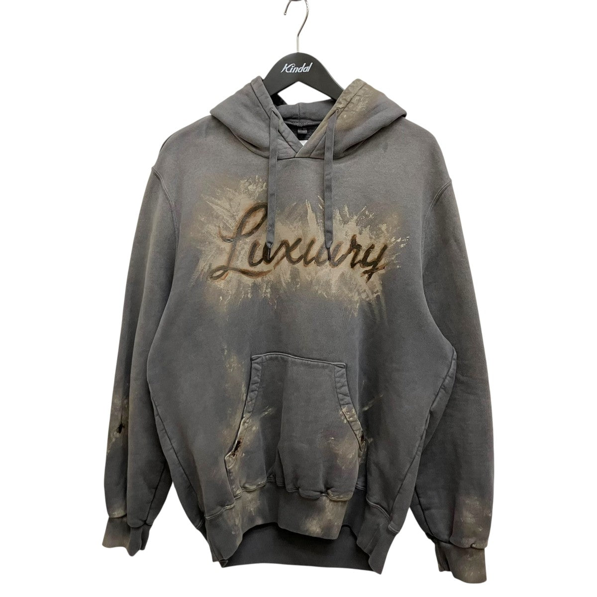 doublet(ダブレット) 26SSLUXUARY MUD PAINT HOODIE BLKパーカー