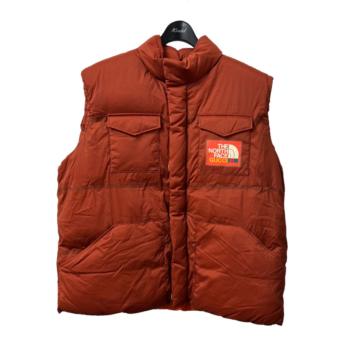 GUCCI(グッチ) ×THE NORTH FACE ダウンベスト 663761 ブラウン サイズ XL｜【公式】カインドオルオンライン  ブランド古着・中古通販【kindal】