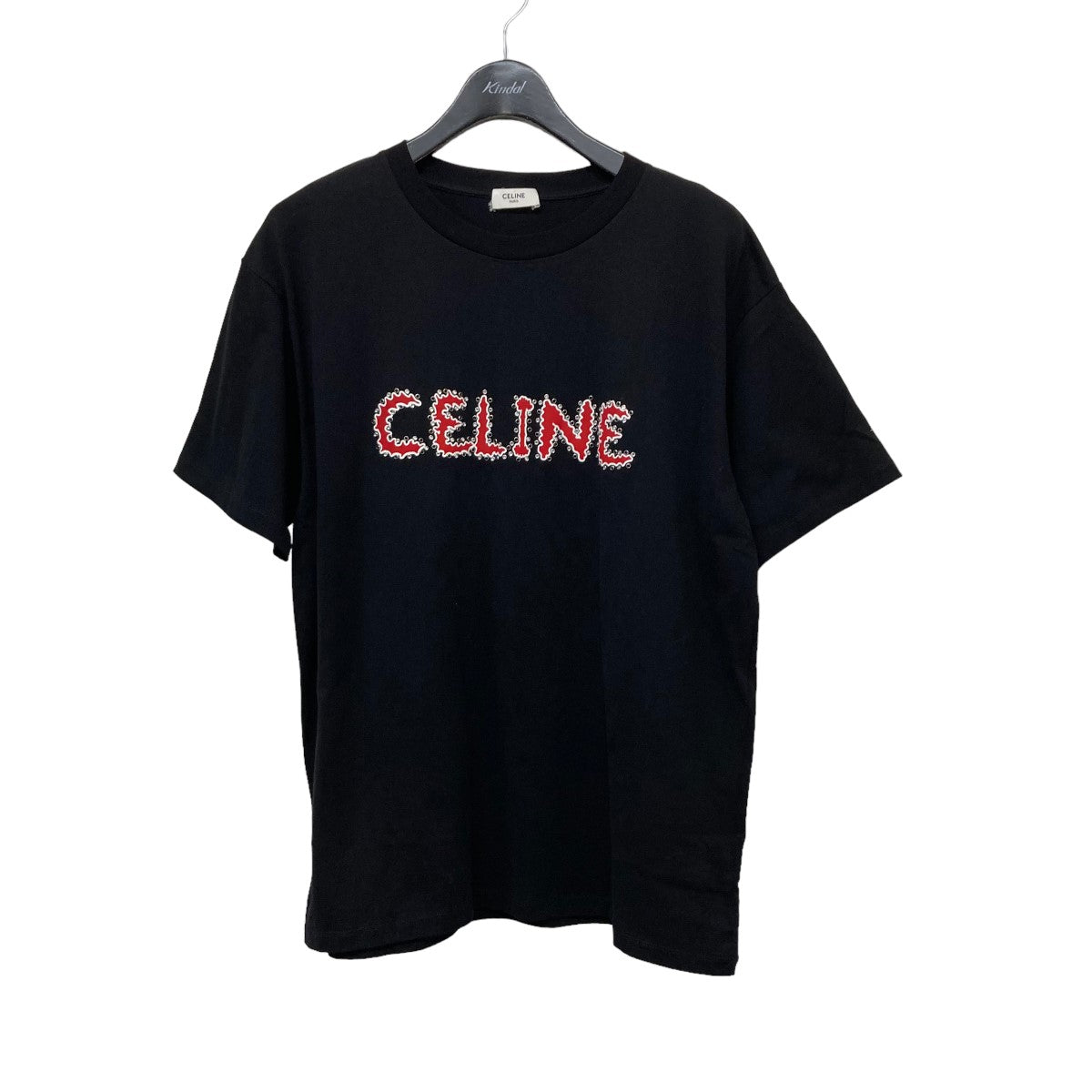 CELINE(セリーヌ) 23SSラインストーンルーズＴシャツ 2X49F671Q 