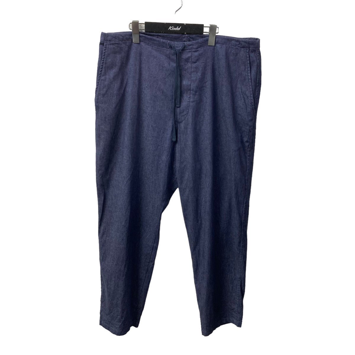 Comoli リネンコットンドローストリングパンツ サイズ3 Bluegray - パンツ