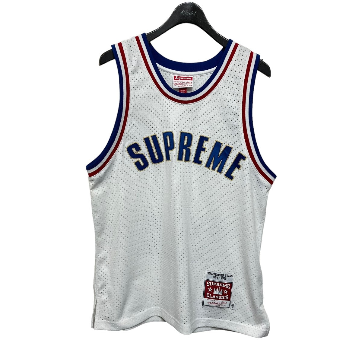Supreme(シュプリーム) ×mitchell＆ness Basketball Jerseyゲームシャツ ホワイト サイズ  16｜【公式】カインドオルオンライン ブランド古着・中古通販【kindal】