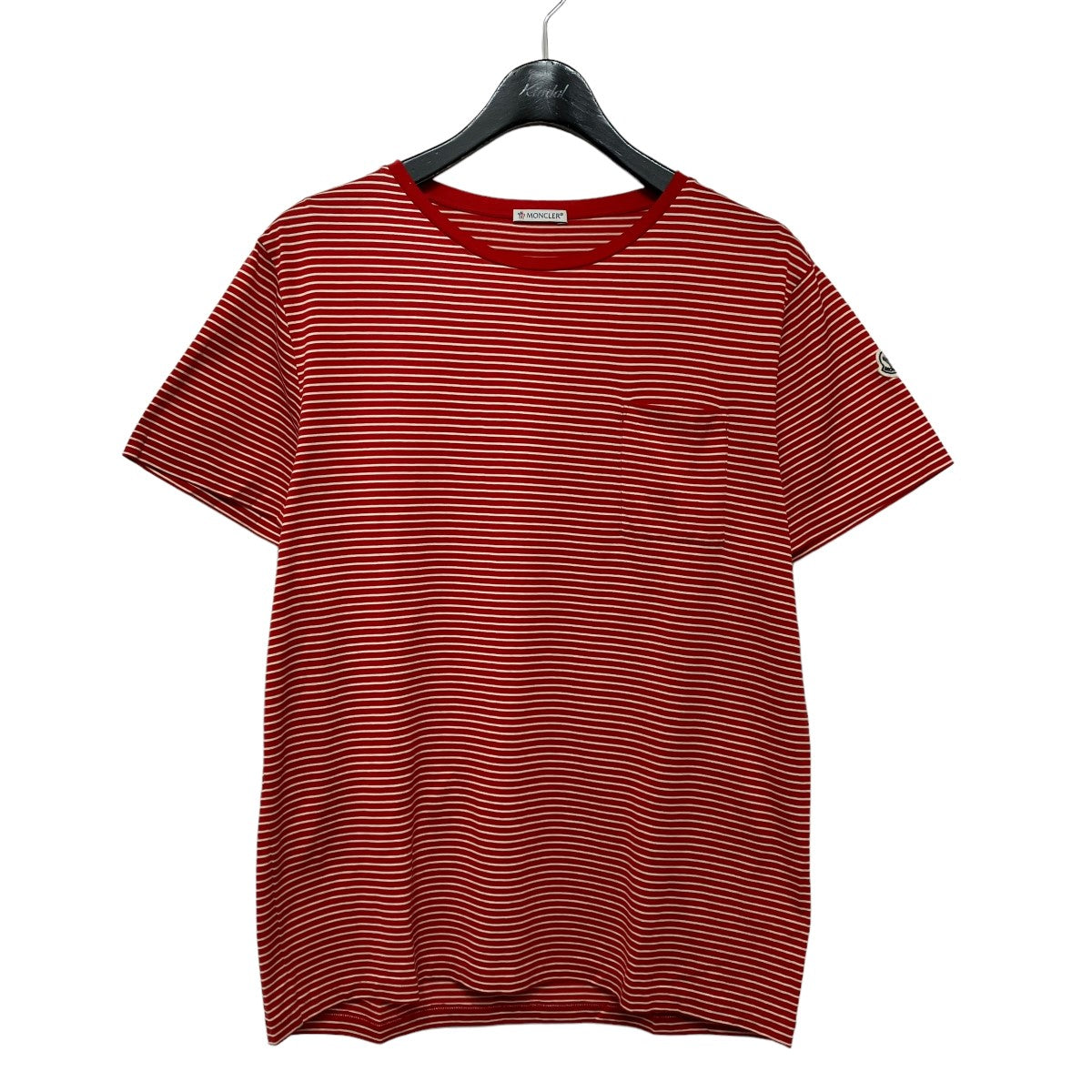 MONCLER(モンクレール) MAGLIA T-SHIRTボーダーTシャツ レッド ...