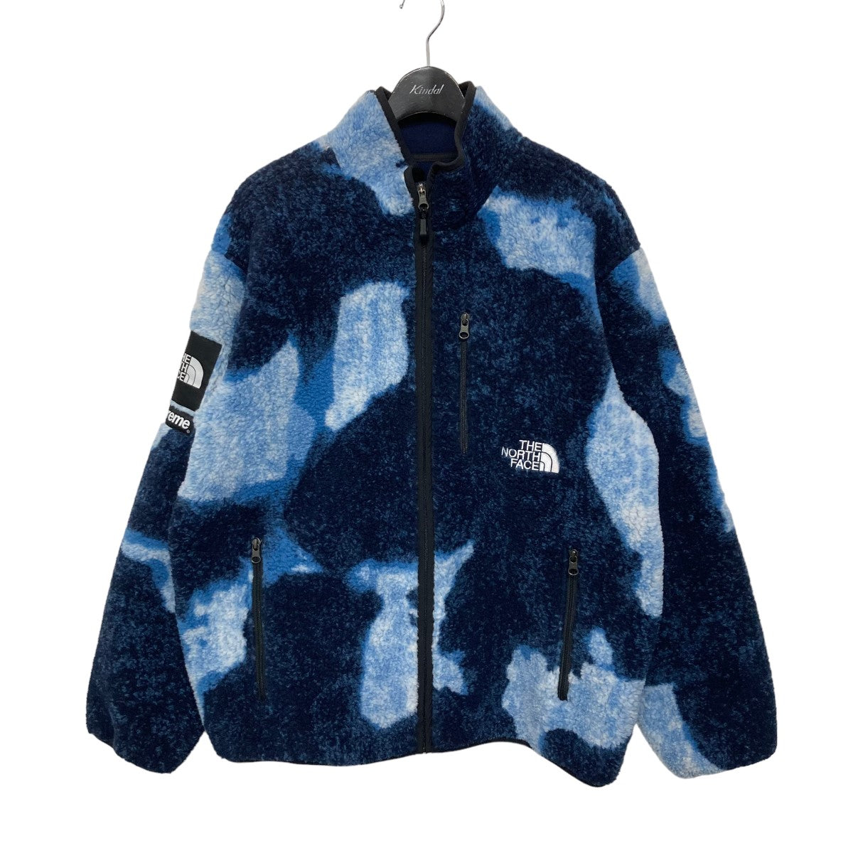 THE NORTH FACE×Supreme Bleached Denim Print Fleece jacket NA521001 