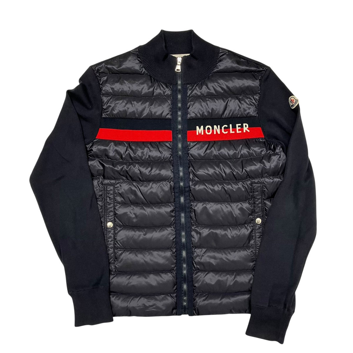 MONCLER(モンクレール) MAGLIA TRICOT CARDIGANダウンE19549400405 E19549400405 ネイビー サイズ  14｜【公式】カインドオルオンライン ブランド古着・中古通販【kindal】