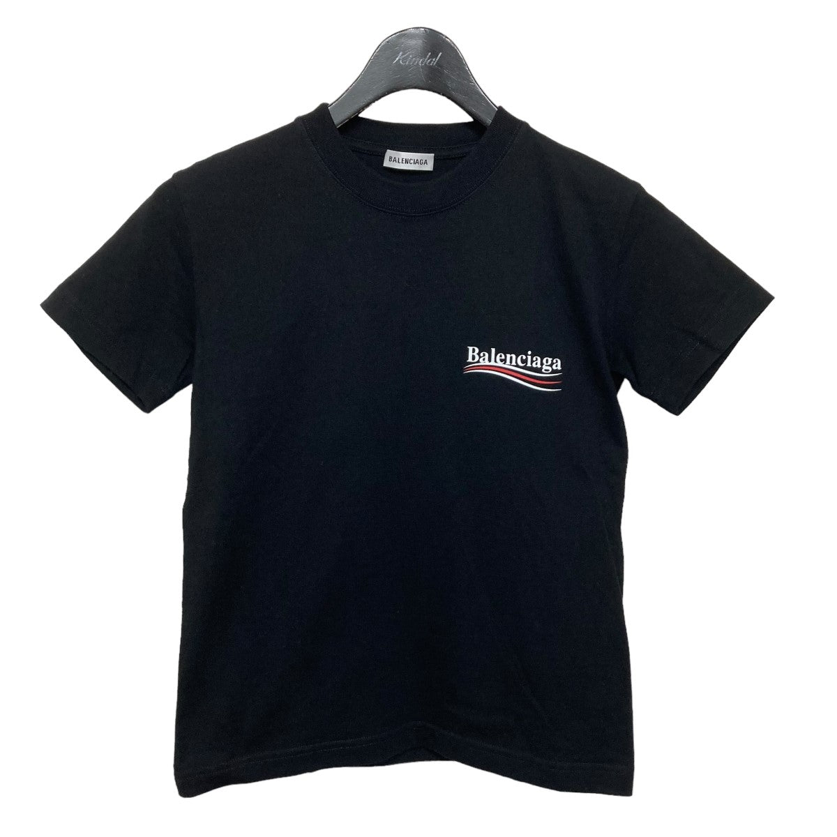 BALENCIAGA(バレンシアガ) ロゴTシャツ 612964 ブラック サイズ 14 ...