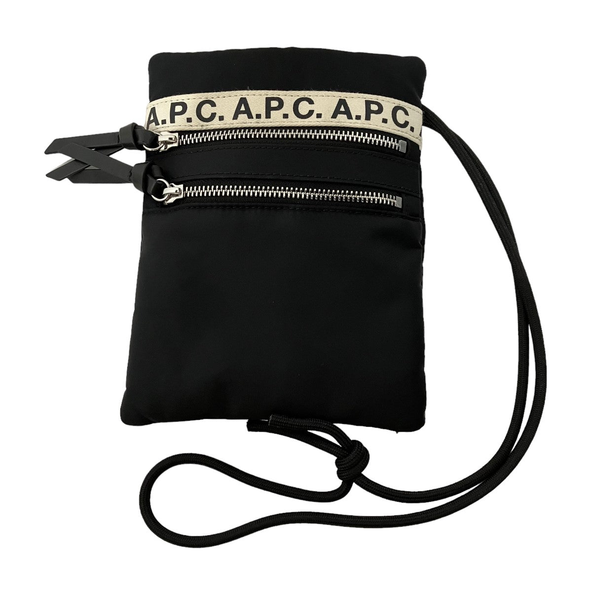 A．P．C．(アーペーセー) NECK POUCH REPEATショルダーバッグ ブラック サイズ 14｜【公式】カインドオルオンライン  ブランド古着・中古通販【kindal】