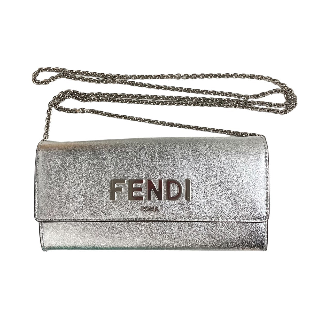 FENDI(フェンディ) バゲットコンチネンタルチェーンウォレット8M0365 8M0365 シルバー｜【公式】カインドオルオンライン  ブランド古着・中古通販【kindal】