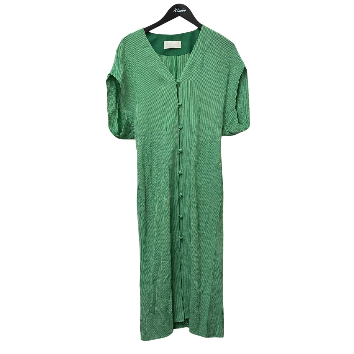 mame kurogouchi(マメクロゴウチ) Double-Layer Stripe Jersey Dress