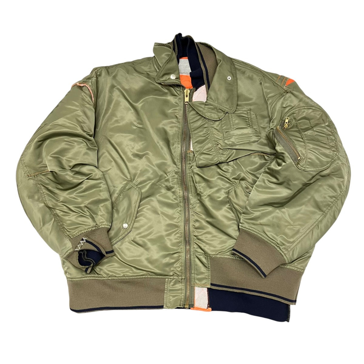 KOLOR(カラー) 22AW再構築 ドッキング MA-1フライトジャケット  