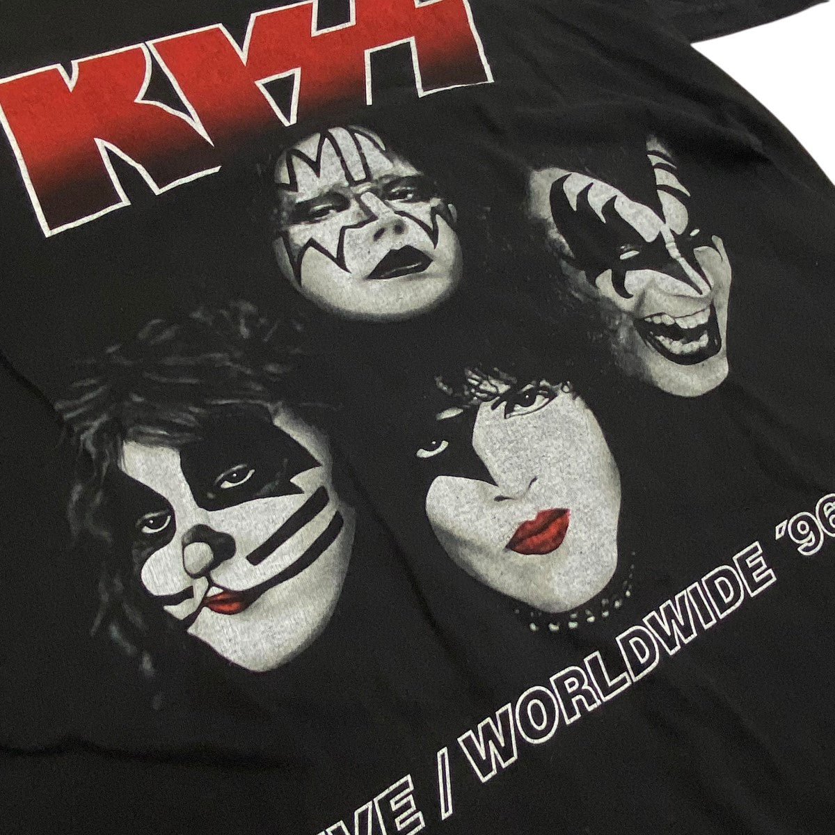Tour champ 90S KISS ALIVE WORLDWIDE TOUR 1996Tシャツ 古着・中古-5枚目のアイテム画像
