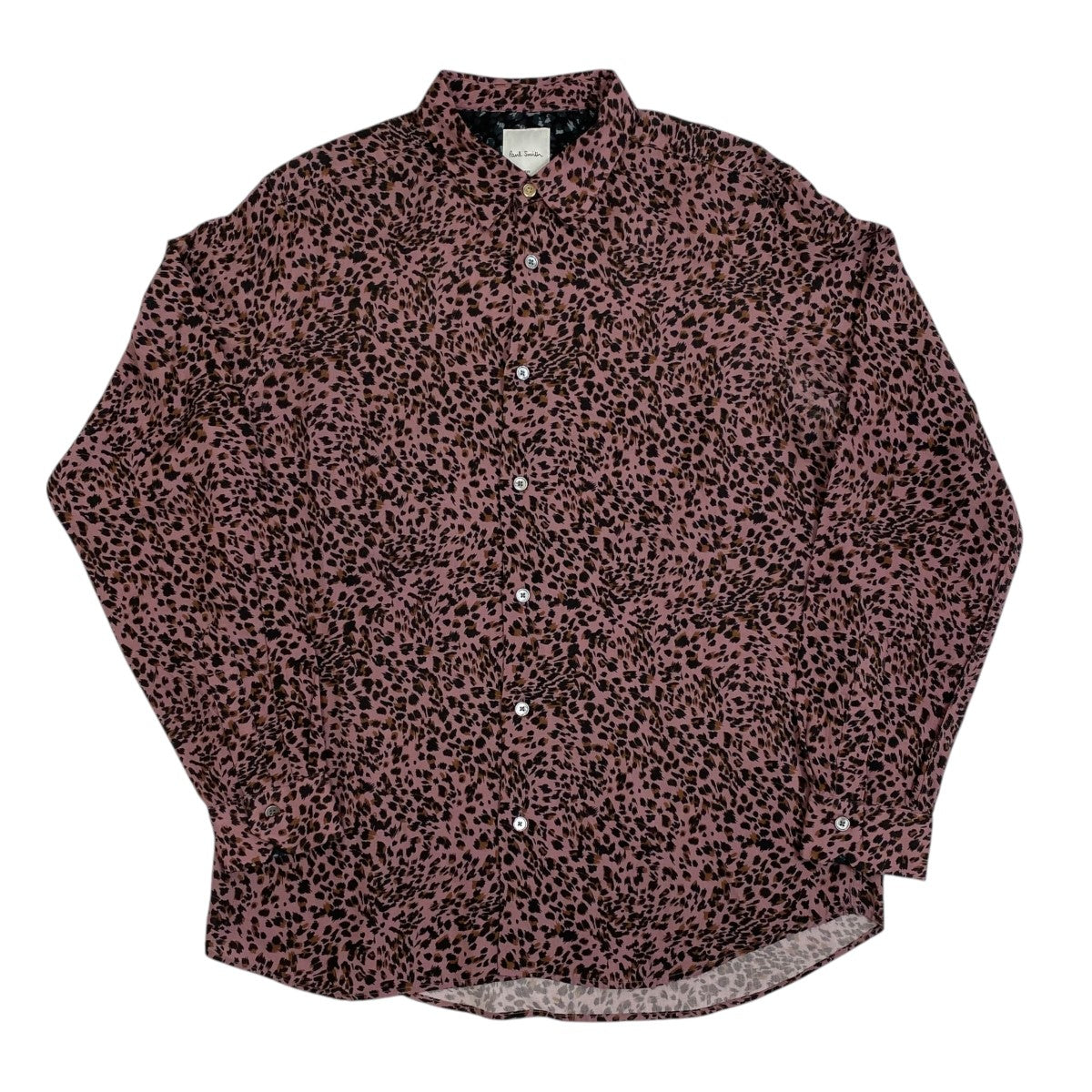Paul Smith レオパード柄総柄シャツ153356 古着・中古-1枚目のアイテム画像