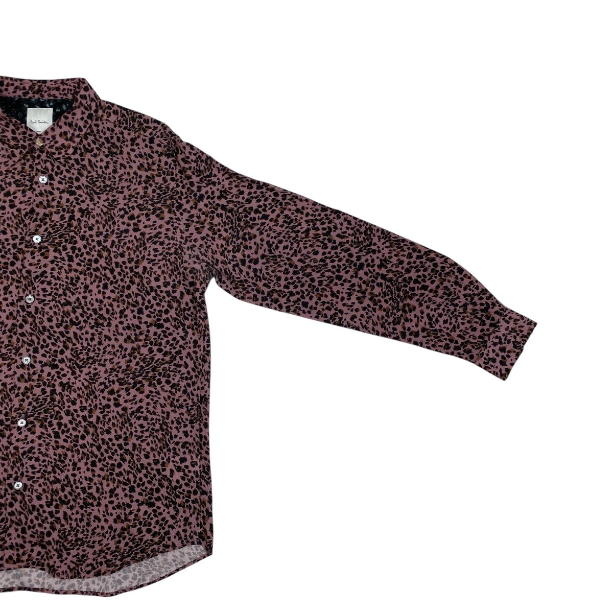 Paul Smith レオパード柄総柄シャツ153356 古着・中古-5枚目のアイテム画像