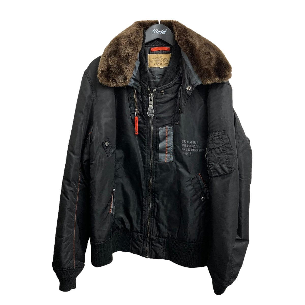 AVIREX ジャケット 28-A-6755 ブラック AVIREX(アビレックス) フライトジャケット28-A6755 28-A6755 ブラック