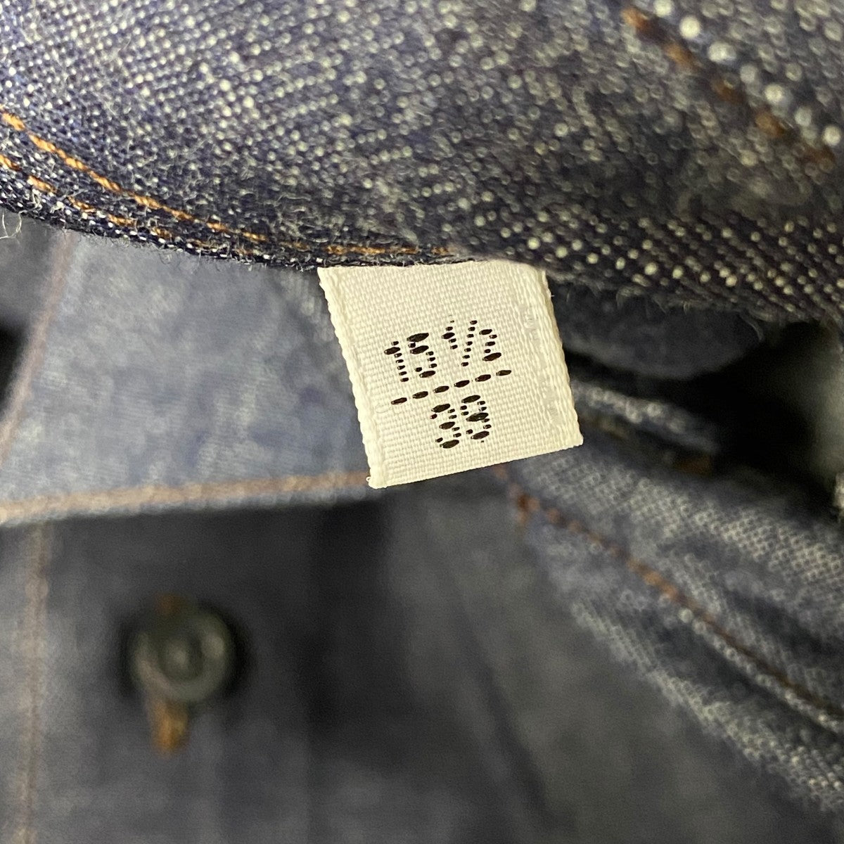 HERMES シャツ レザーディテールデニムシャツ 古着・中古-8枚目のアイテム画像