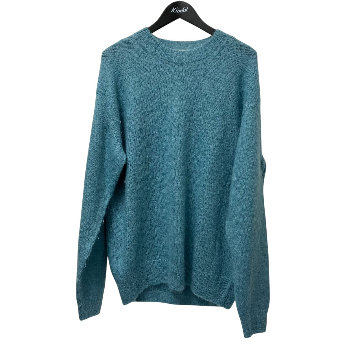 オーラリー auralee / ニットポロ / サイズ4/ブルー系 AURALEE(オーラリー) BRUSHED SUPER KID MOHAIR KNIT P Oニット