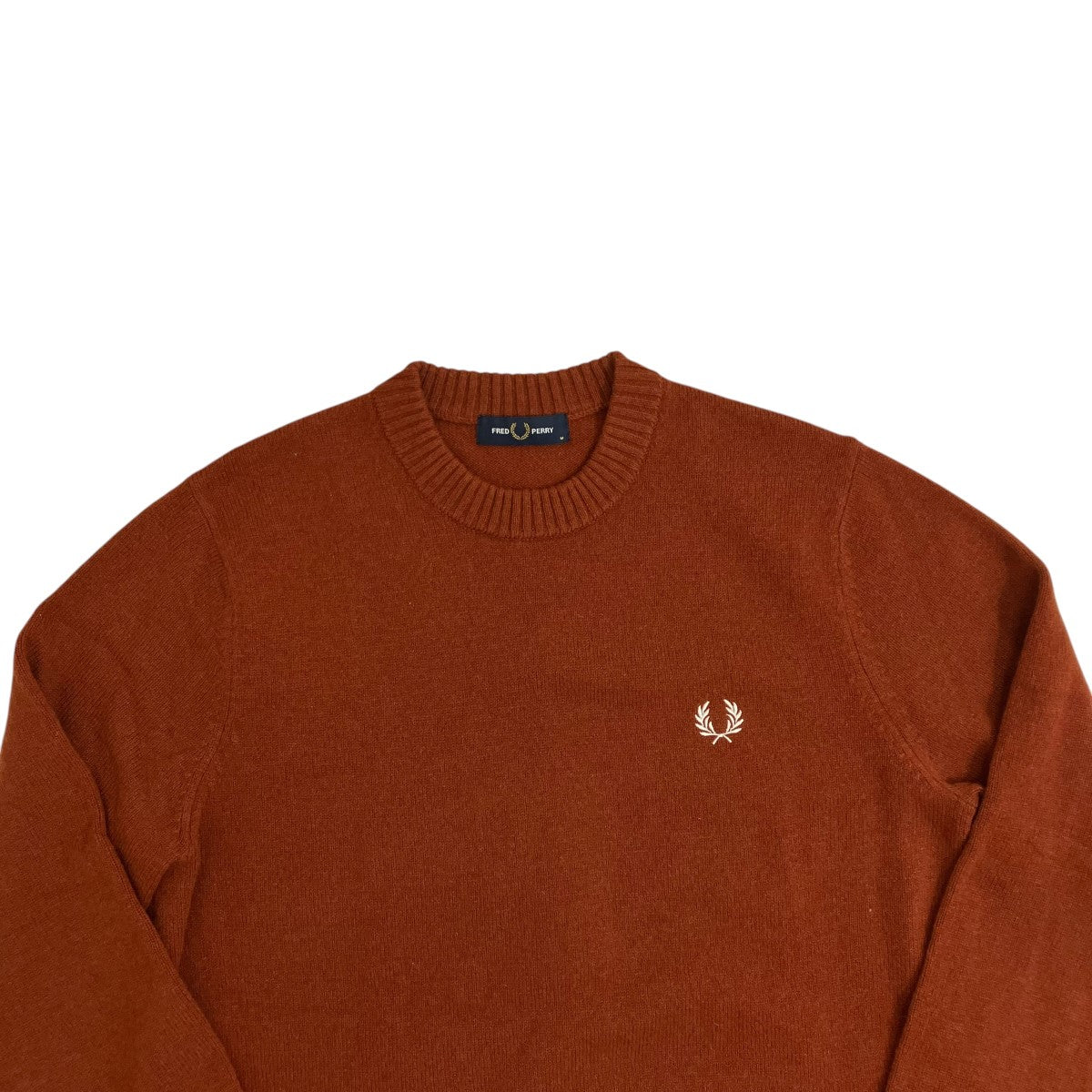 FRED PERRY Tipped Crew Neck JumperK9535 古着・中古-3枚目のアイテム画像