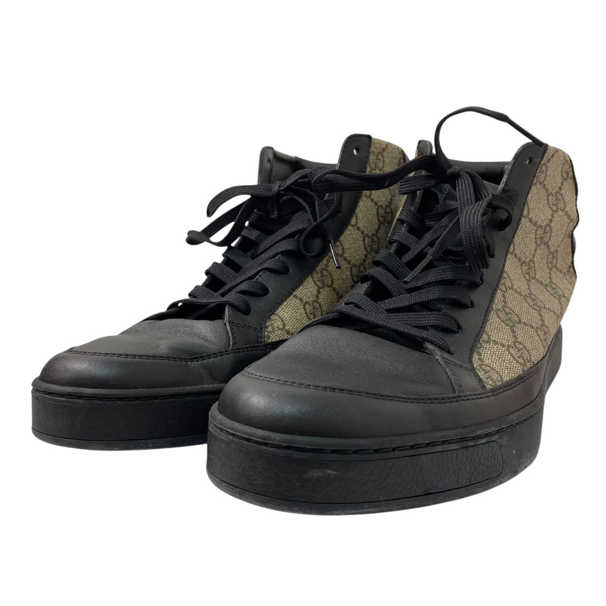GUCCI(グッチ) ハイカットスニーカー386740 386740 ブラウン サイズ 8 