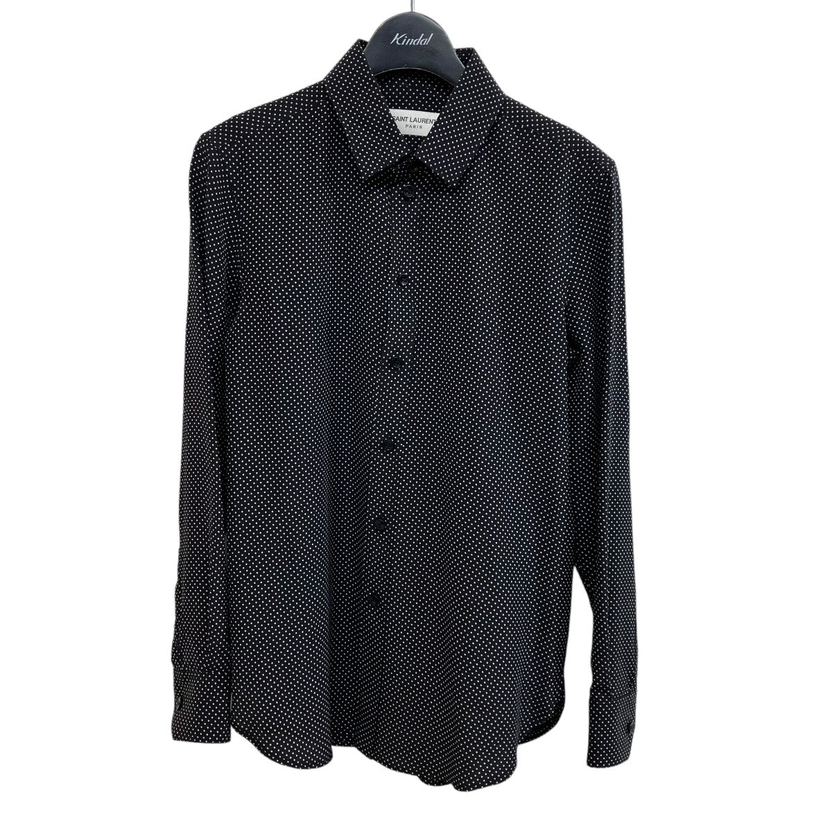 Saint Laurent Paris ドットシャツ395733 古着・中古-1枚目のアイテム画像