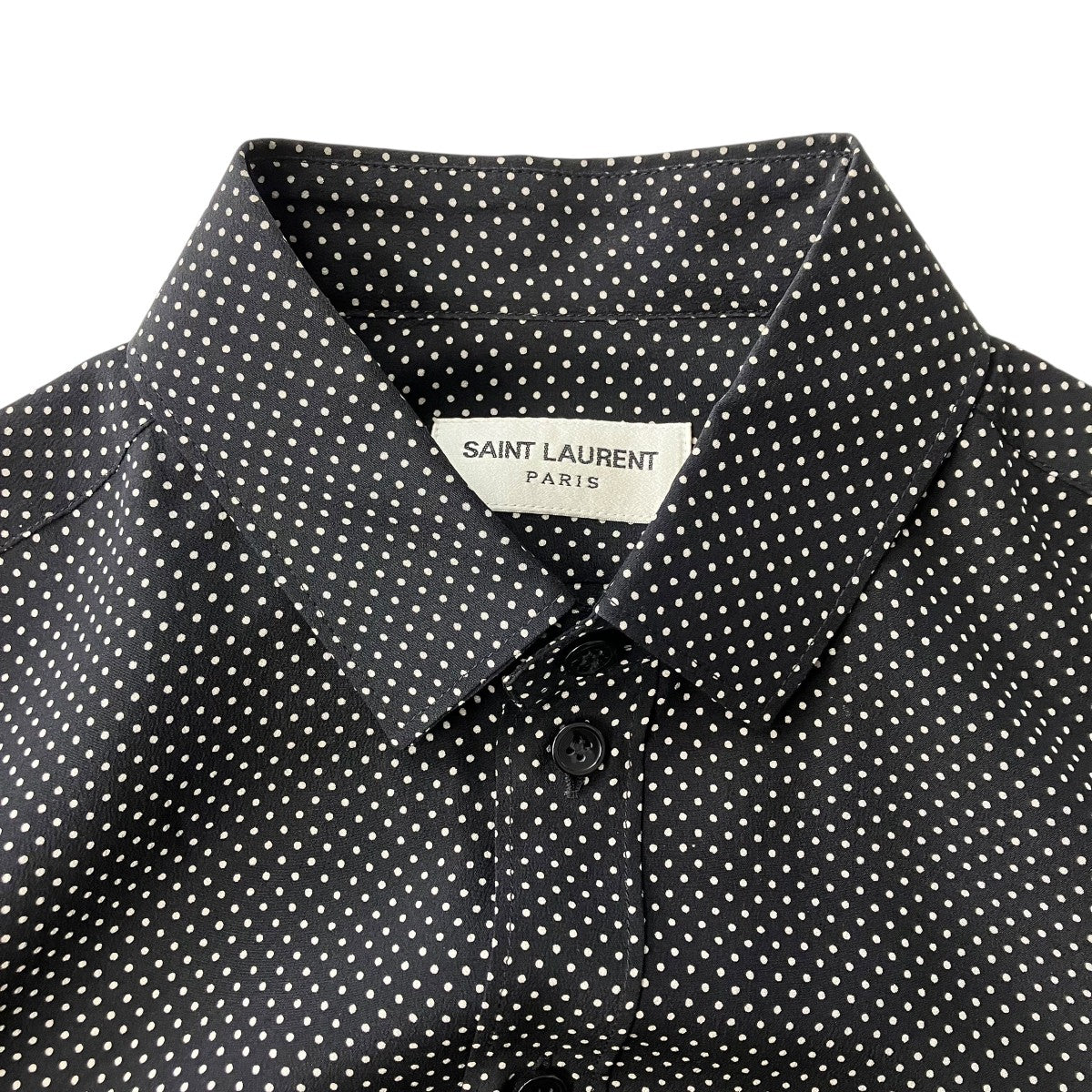 Saint Laurent Paris ドットシャツ395733 古着・中古-3枚目のアイテム画像