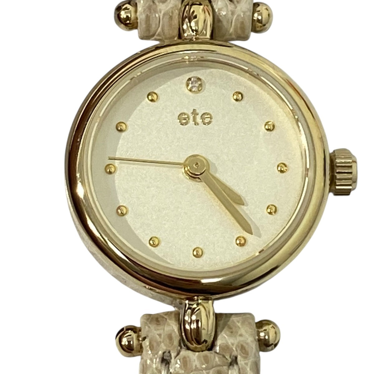 〇 ete 〇エテ 腕時計 ジェムフェイス レディース ダイヤ ete 腕時計