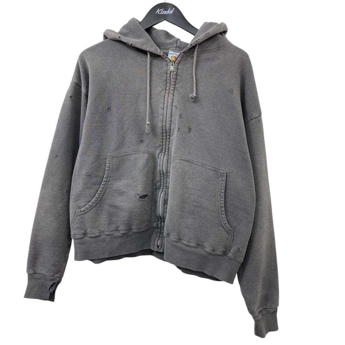 SAINT MICHAEL(セントマイケル) ZIP PARKA DAMAGEジップパーカー