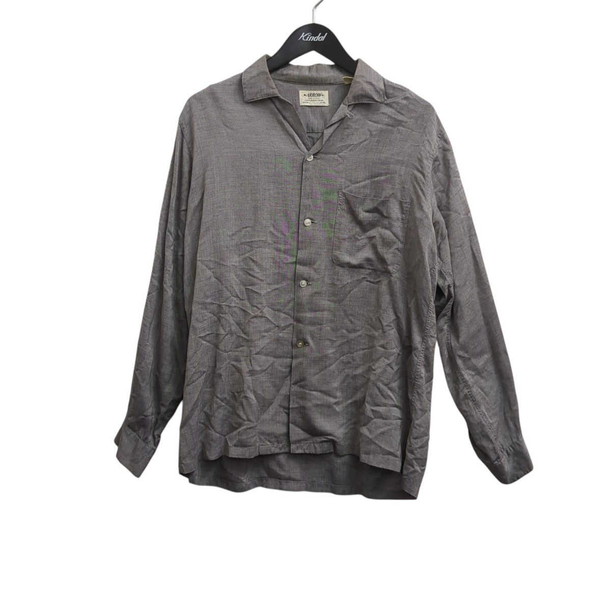 VINTAGE 60s ARROW Rayon Shirtシャツ 古着・中古-1枚目のアイテム画像