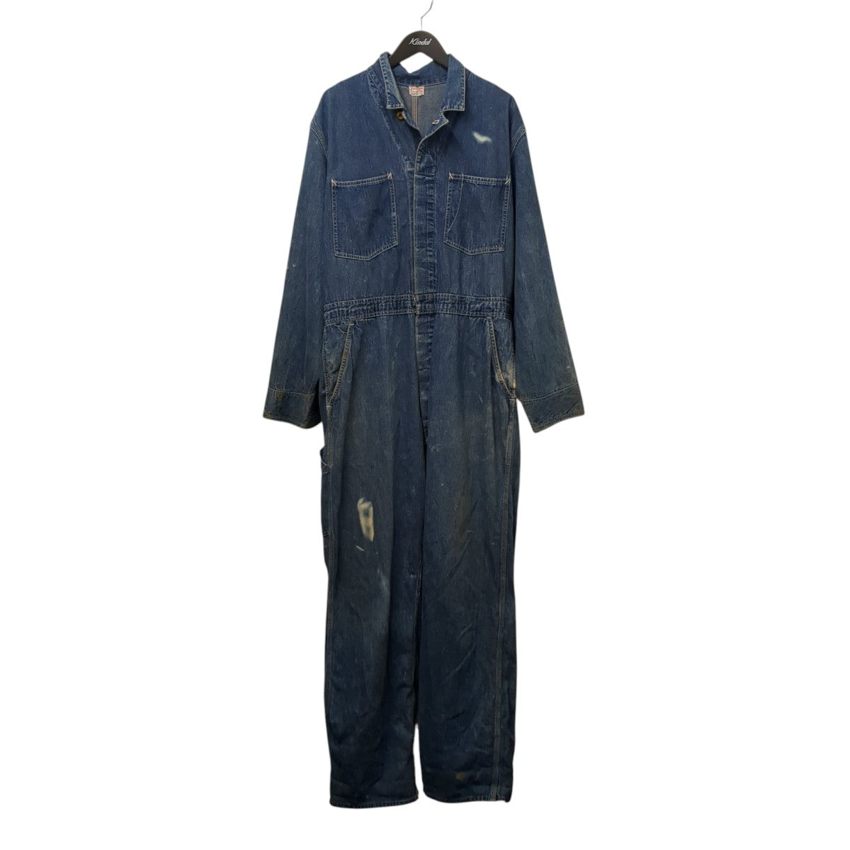 VINTAGE 40s FREELAND Denim ALL-IN-ONEオールインワン 古着・中古-1枚目のアイテム画像