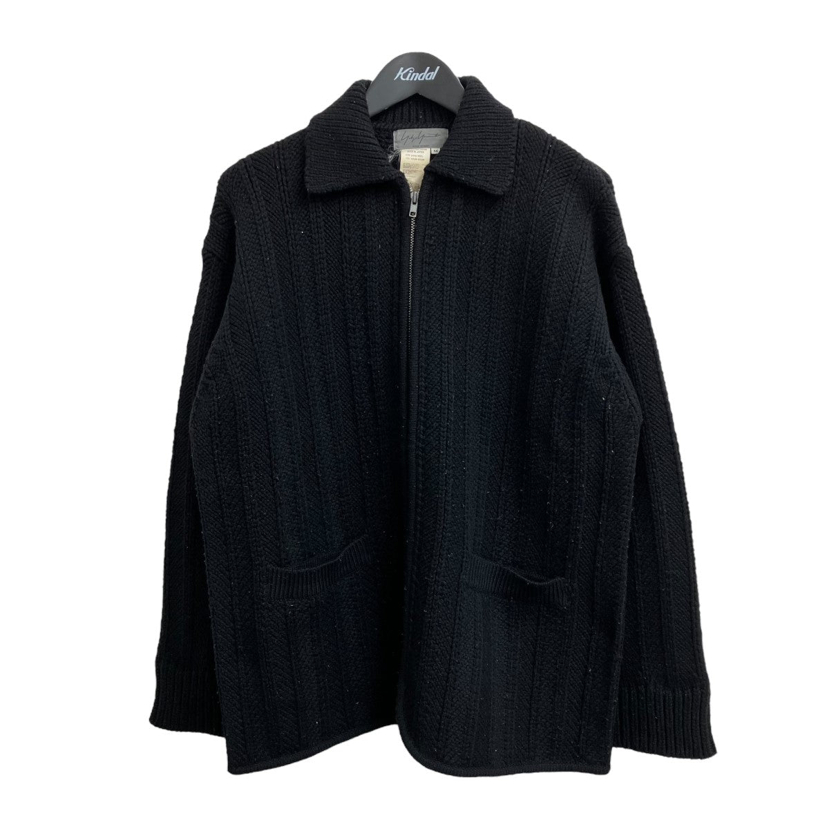 Yohji Yamamoto pour homme ウール ニットM 黒 Yohji Yamamoto pour homme(ヨウジヤマモトプールオム) ニット