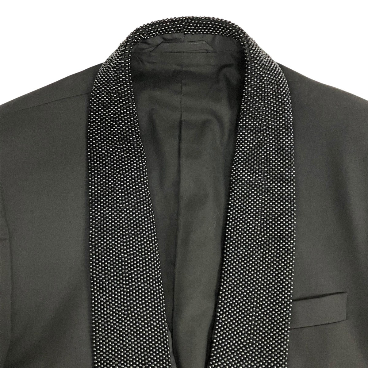 Maison Margiela タキシード ビーズ装飾テーラードジャケット30 BN076 古着・中古-3枚目のアイテム画像