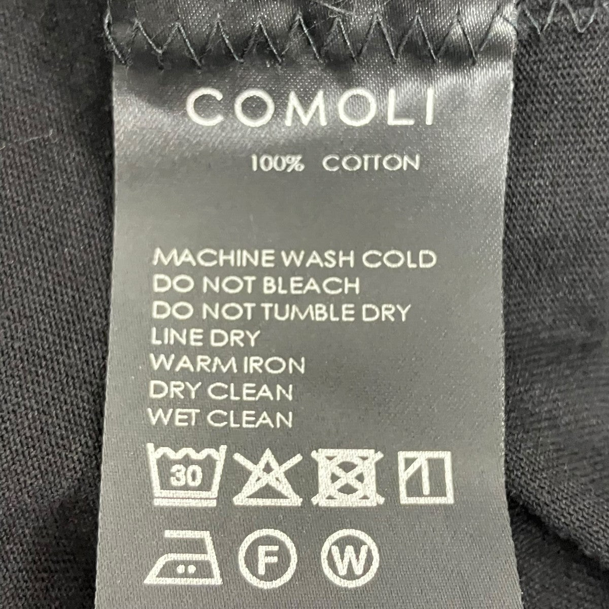 COMOLI 25SSコットンンジャージー長袖TシャツB01-05009 古着・中古-6枚目のアイテム画像