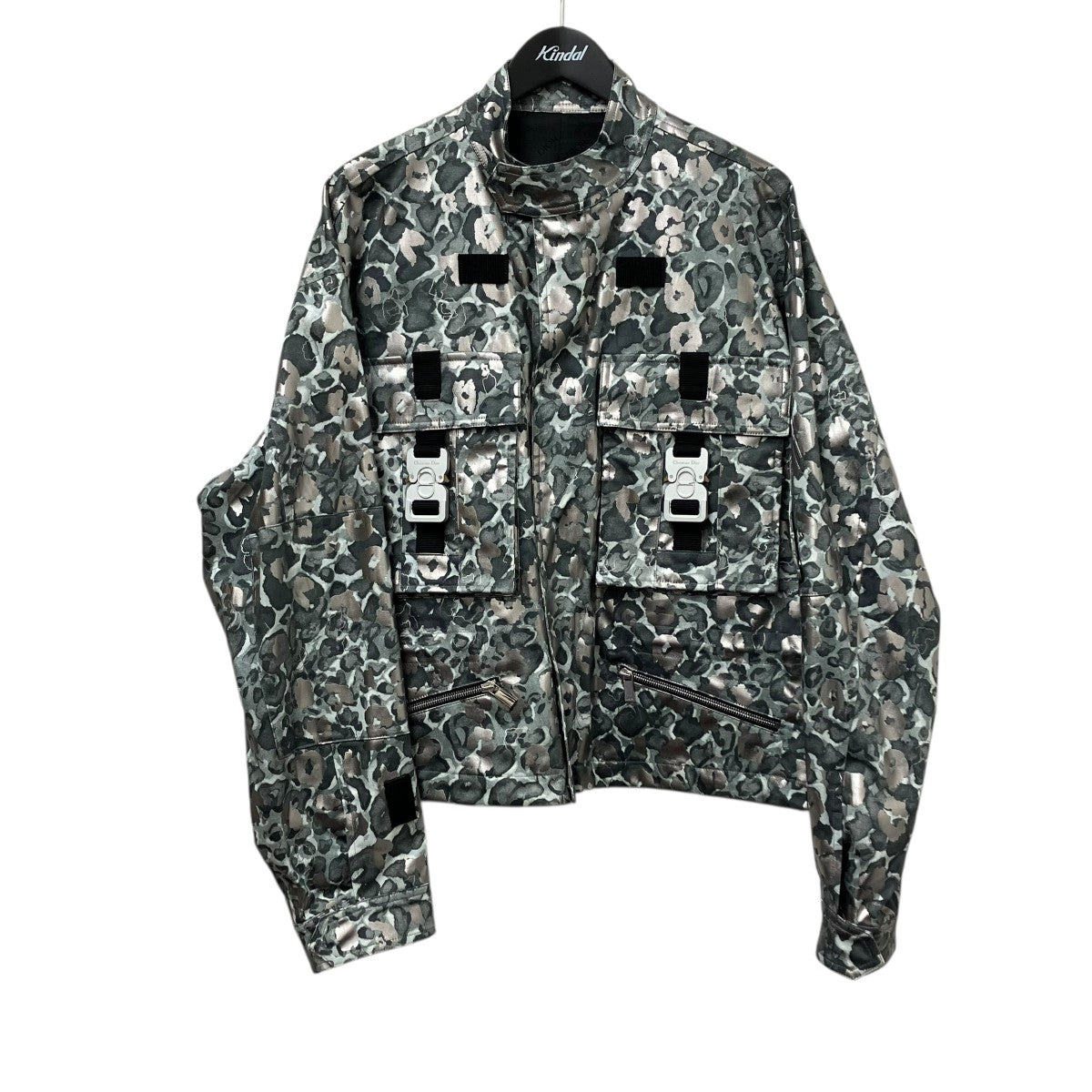 【極美品】クリスチャンディオール　ノーカラージャケット　ドット柄　ネイビー　L 8086000122968_1.jpg?v=
