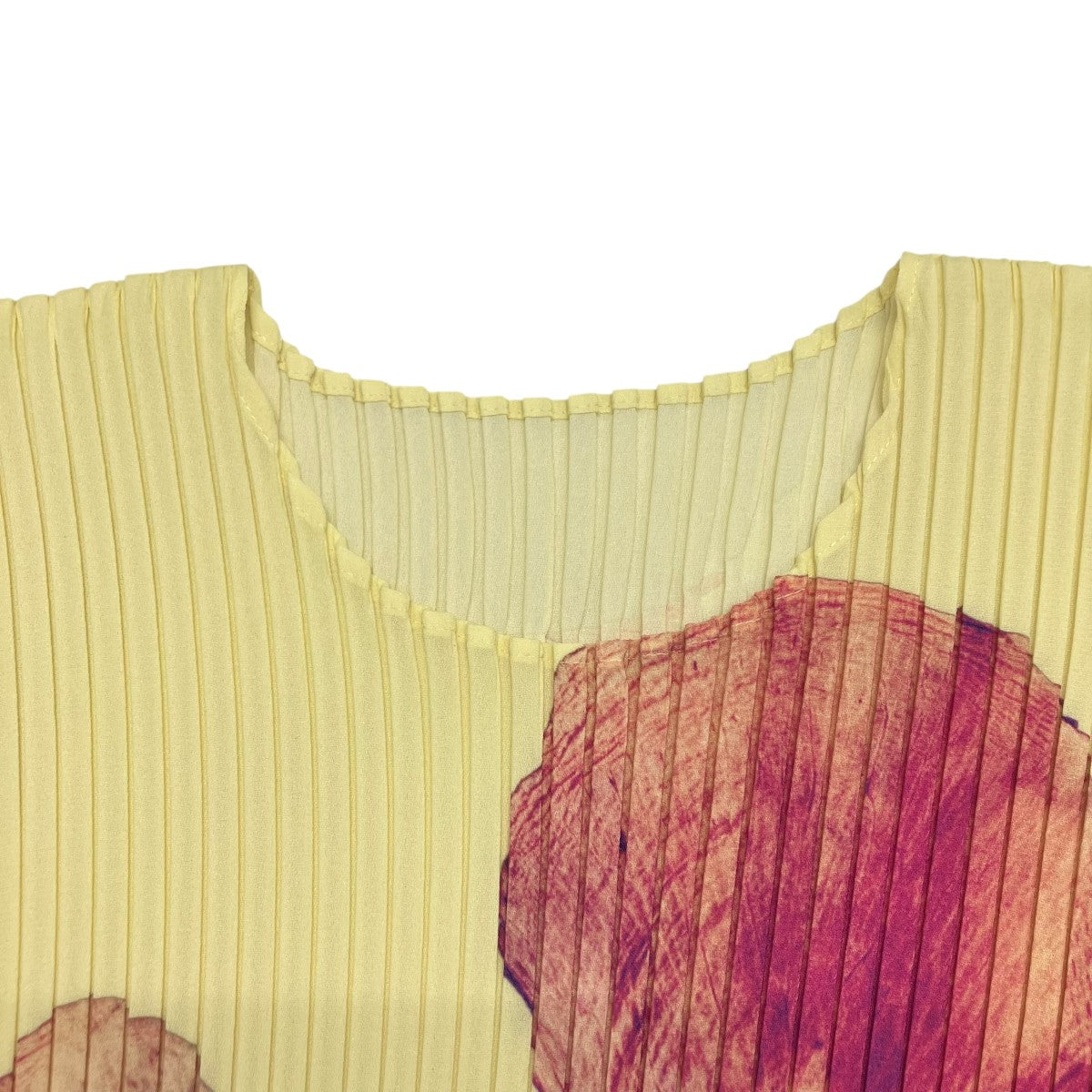ISSEY MIYAKE PRESSED FLORA PLEATS半袖カットソーIM51FJ644 古着・中古-3枚目のアイテム画像