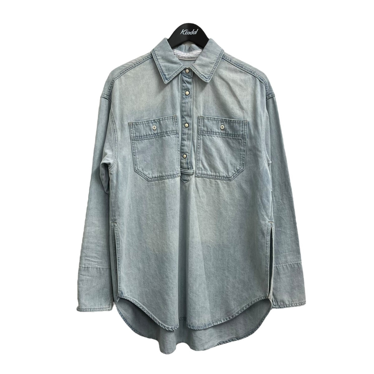 早い者勝ち【美品】デニムシャツspickandspanupperheights AMERI(アメリ) DENIM SKIPPER SHIRTデニムシャツ01410420220