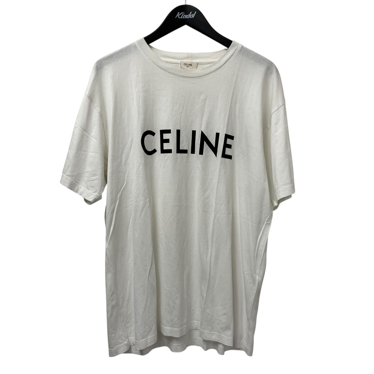 CELINE ロゴホワイト Tシャツ Mサイズ Celine セリーヌ ロゴTシャツ白 メンズ