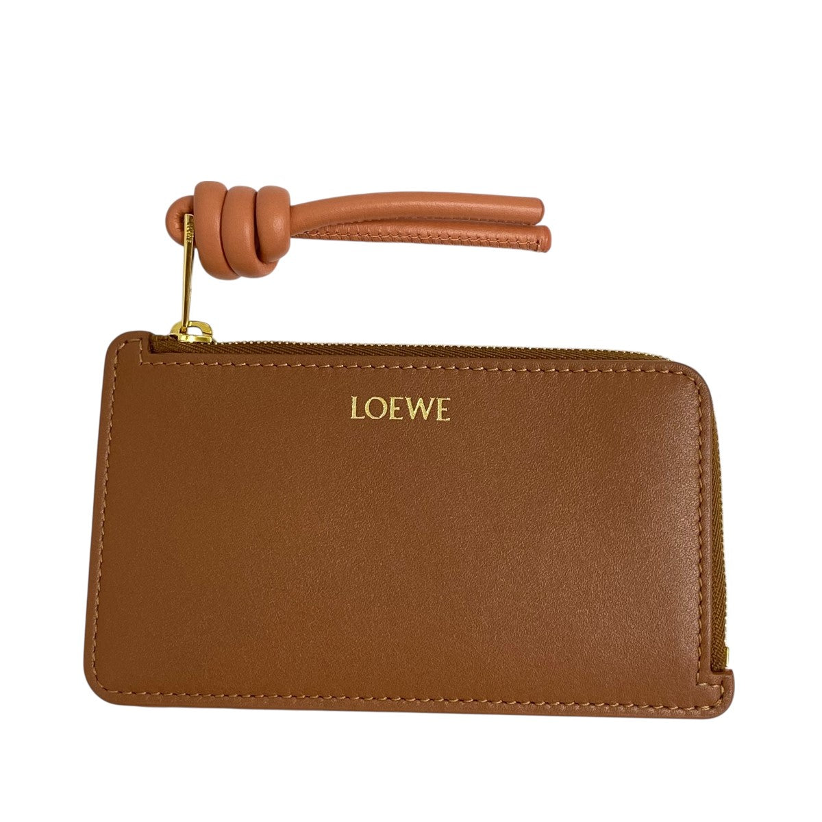 ロエベ ノット コイン レザー カードホルダー ブラウン LOEWE(ロエベ) ノット コインカードホルダー0011336203