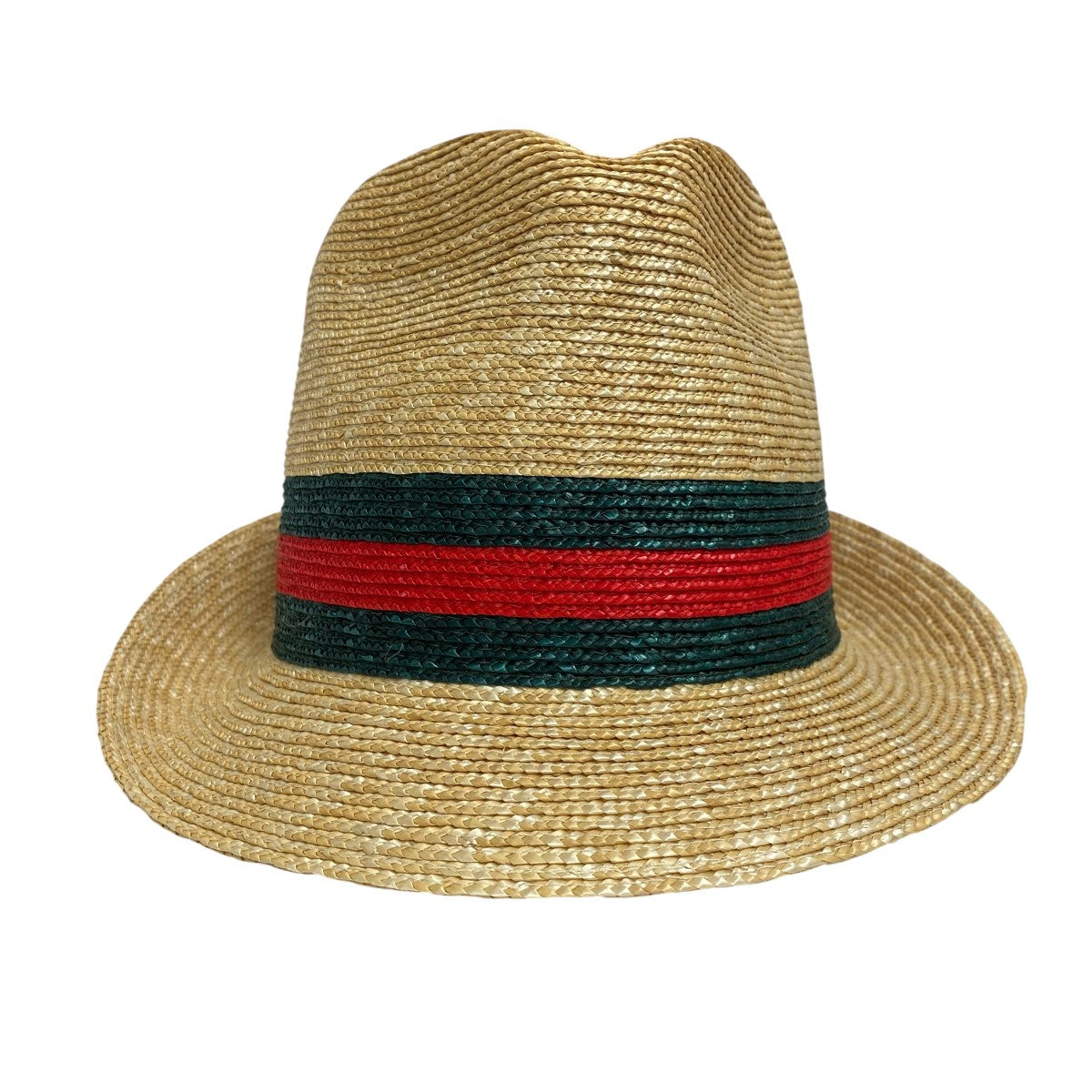 GUCCI ストローハット 黒リボン GUCCI ストローハット 黒リボン