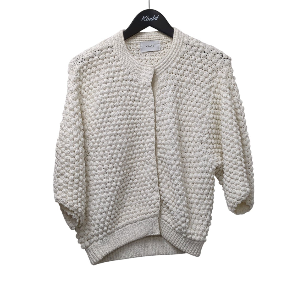 トップス clane 3D DOT HALF SLEEVE KNIT CARDIGAN CLANE】より3D DOT HALF SLEEVE KNIT CARDIGANが買取入荷致し